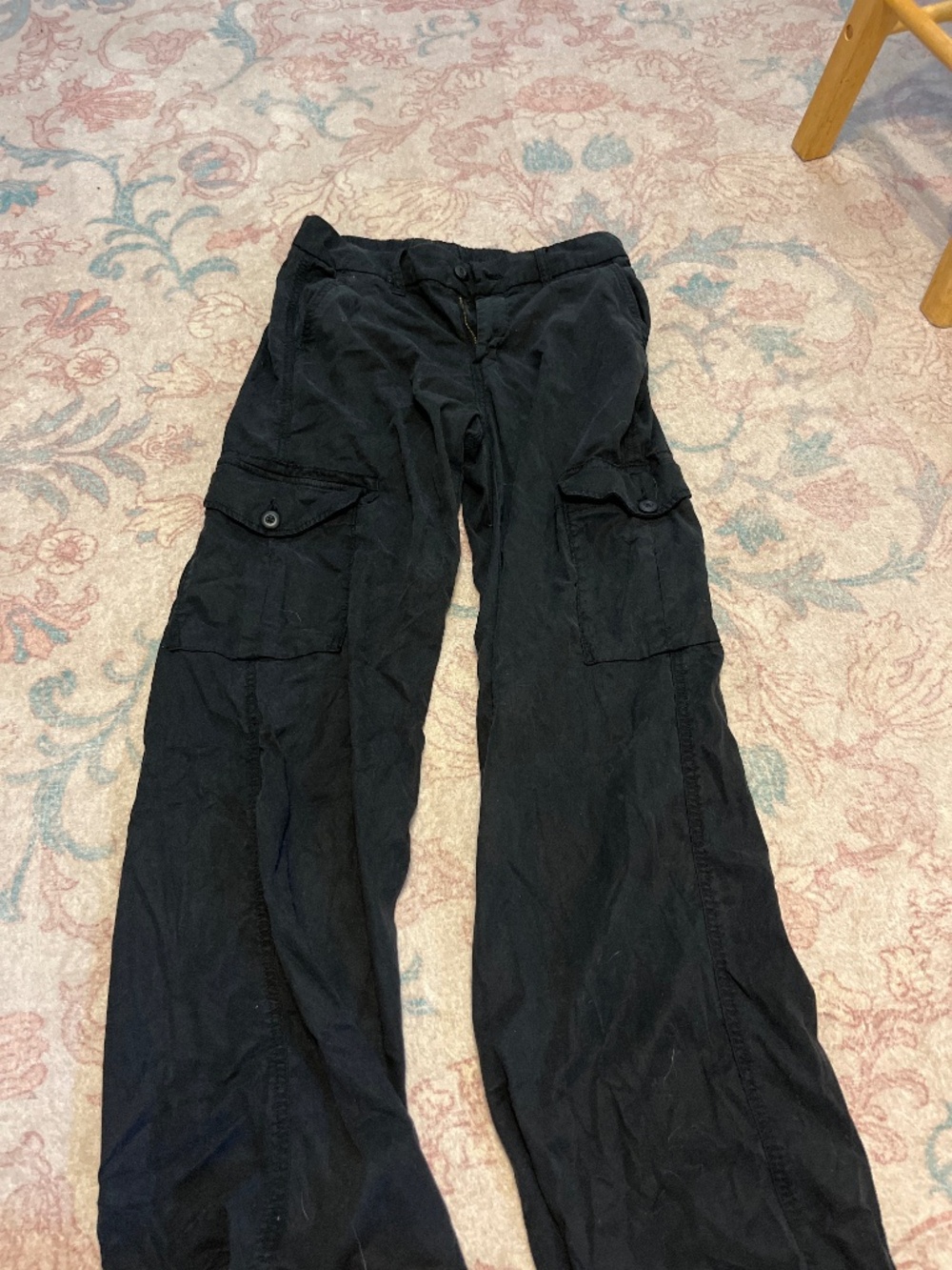 American eagle cargo jeans black
